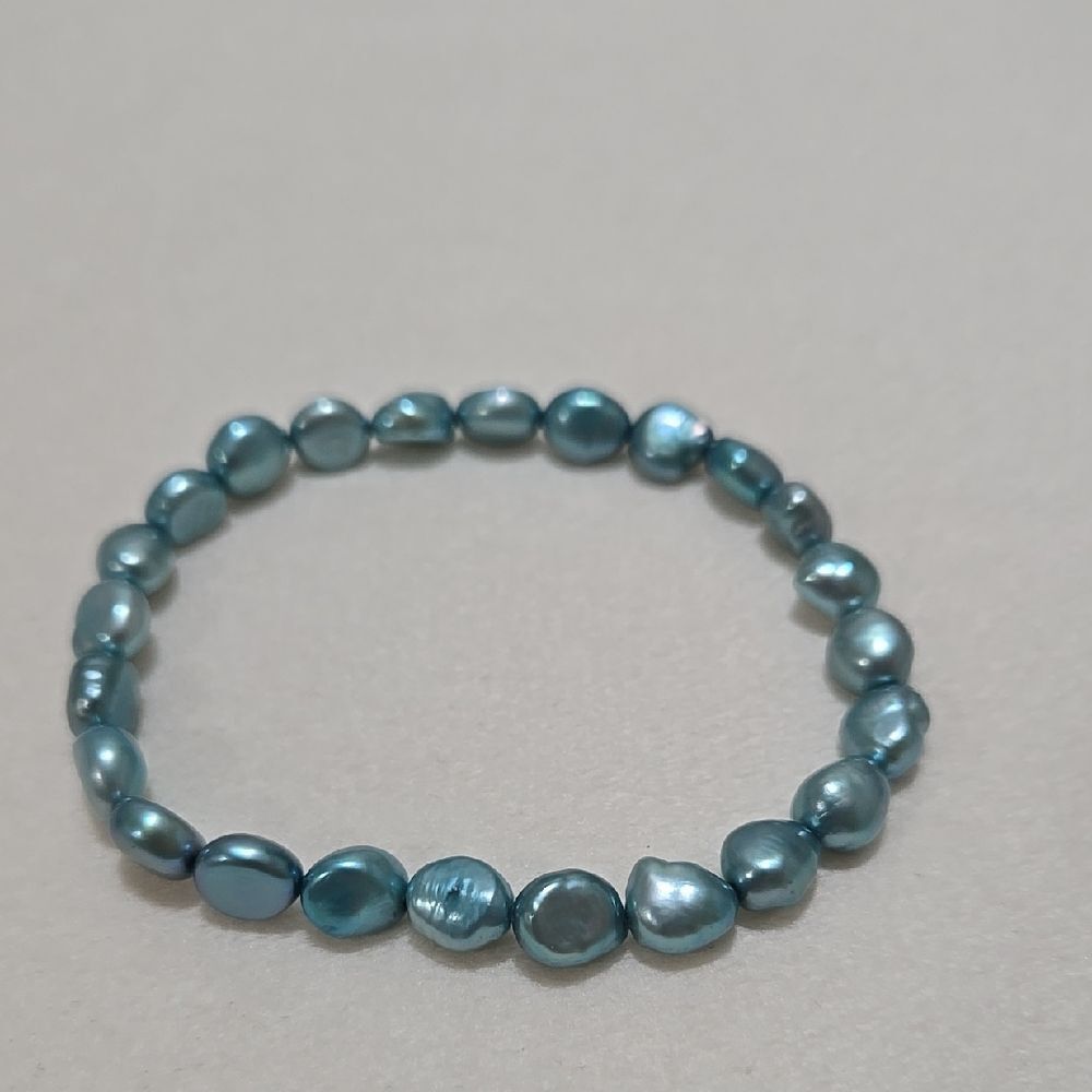 Teal Pearl Bracelet